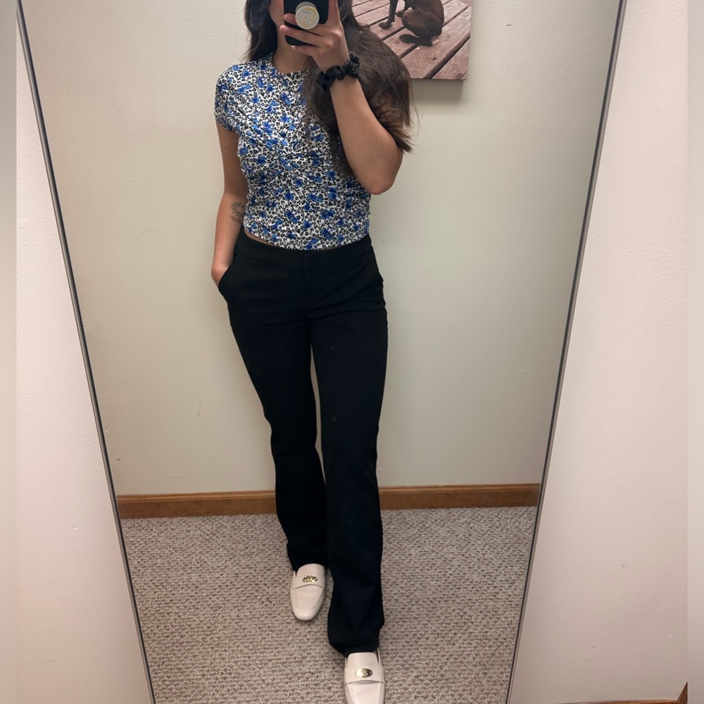 EXPRESS: Black business casual flare out pants